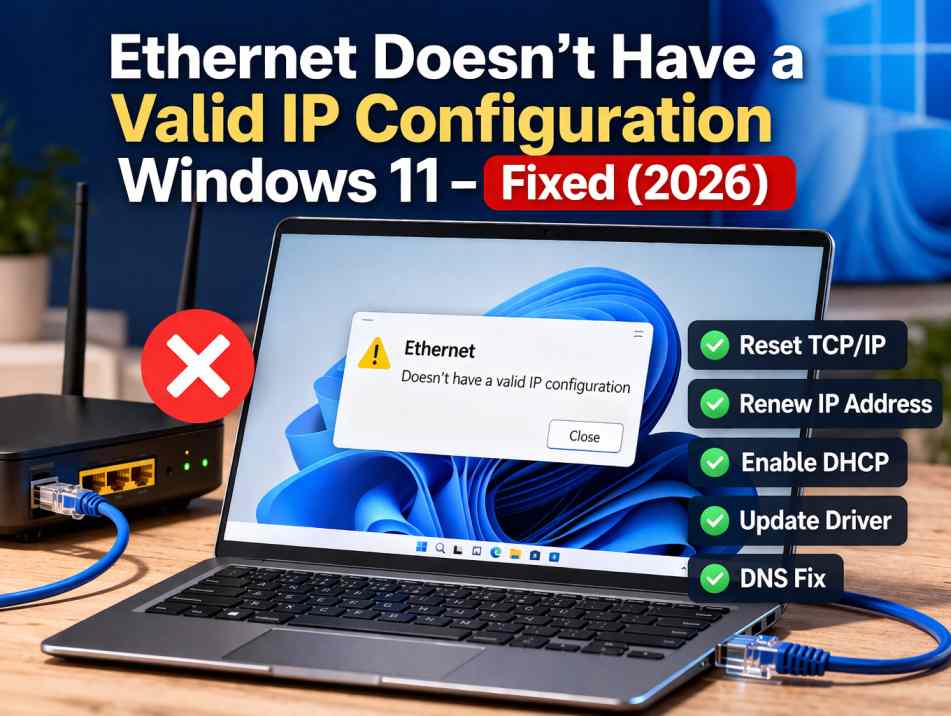ethernet doesnt have valid ip configuration windows 11 fix