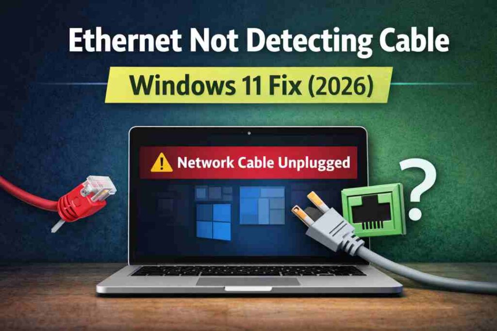 ethernet not detecting cable windows 11 fix network cable unplugged error
