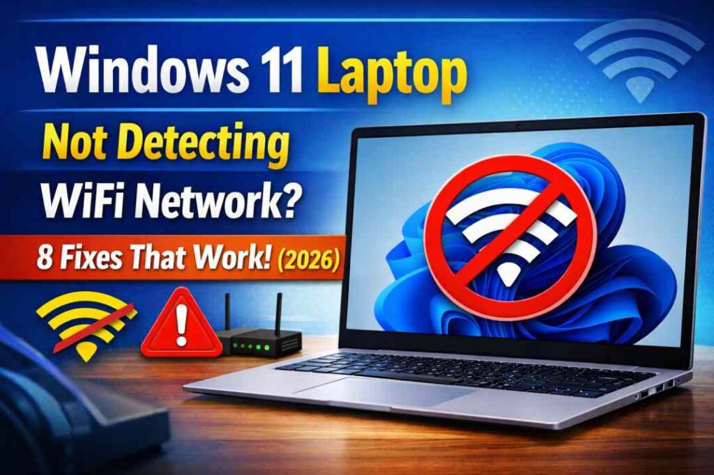 windows 11 laptop not detecting wifi network fix guide