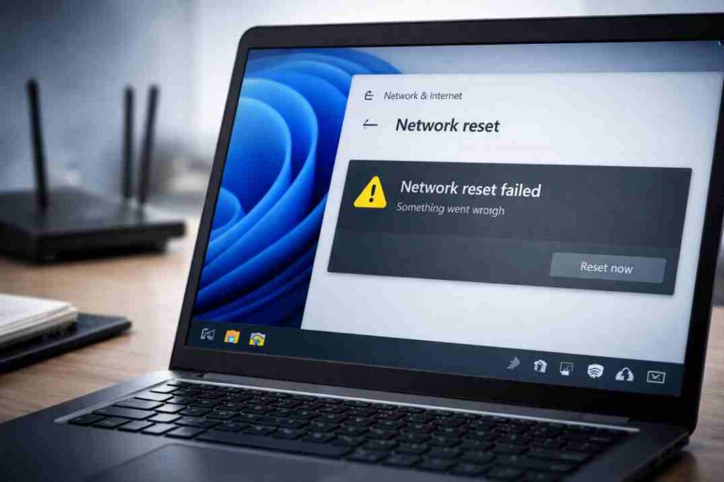 windows 11 network reset not working fix laptop error solution