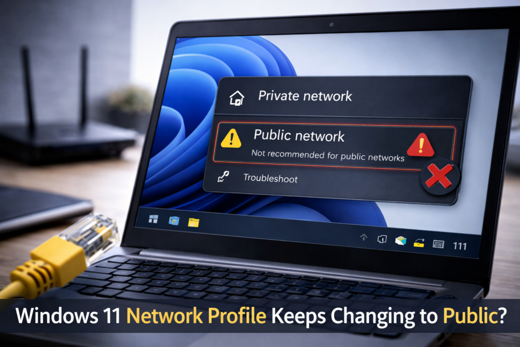 Windows 11 Network Profile Keeps Changing to Public – 7 Fixes (2026)