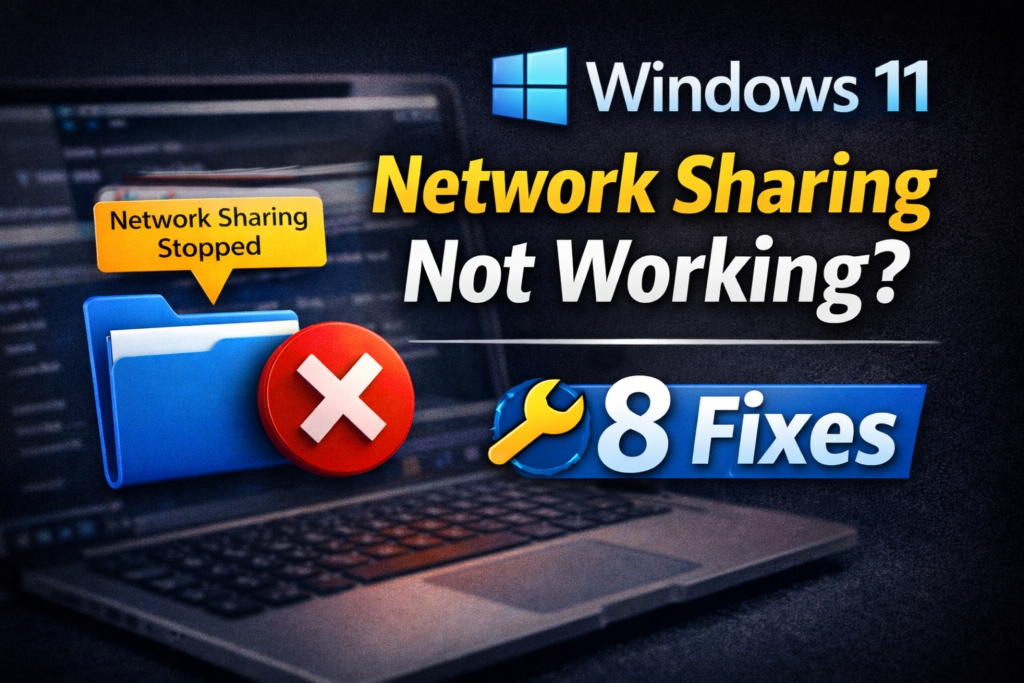 fix network sharing not working windows 11 file and folder sharing problem solution 2026