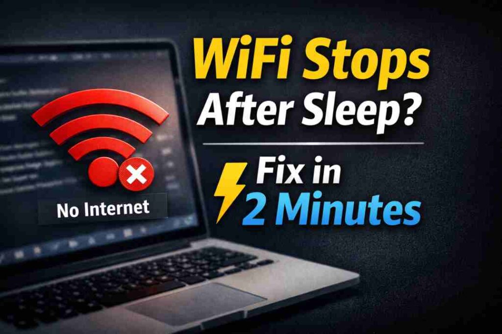 wifi stops working after sleep windows 11 fix no internet issue solution